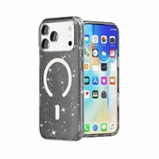 iPhone 18 Pro Stylish Glitter Series Hybrid Cover - MagSafe kompatibel - Sort