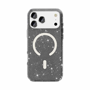 iPhone 18 Pro Stylish Glitter Series Hybrid Cover - MagSafe kompatibel - Sort