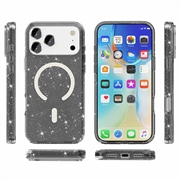 iPhone 18 Pro Stylish Glitter Series Hybrid Cover - MagSafe kompatibel - Sort