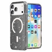 iPhone 18 Pro Max Stylish Glitter Series Hybrid Cover - MagSafe kompatibel - Sort