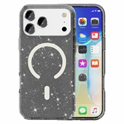 iPhone 18 Pro Max Stylish Glitter Series Hybrid Cover - MagSafe kompatibel - Sort
