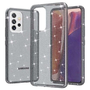 Stylish Glitter Series Samsung Galaxy A53 5G Hybrid Cover - Grå