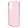 Samsung Galaxy S21 5G Stylish Glitter Series Hybrid Cover - Pink
