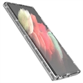Samsung Galaxy S22 Ultra 5G Stylish Glitter Series Hybrid Cover - Gennemsigtig