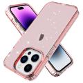 Stylish Glitter Series iPhone 14 Pro Max TPU Cover - Pink
