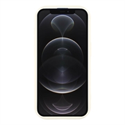 iPhone 12 Pro Stilfuldt stødsikkert TPU cover med forhøjede kanter - hvid / sløjfe