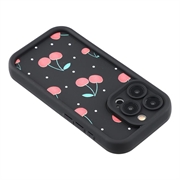 iPhone 14 Pro Stilfuldt stødsikkert TPU cover med forhøjede kanter