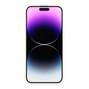 iPhone 14 Pro Max Stilfuldt stødsikkert TPU cover med forhøjede kanter