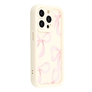 iPhone 15 Pro Max Stilfuldt stødsikkert TPU cover med forhøjede kanter