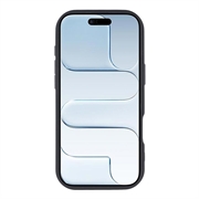 iPhone Air Stilfuldt stødsikkert TPU cover med forhøjede kanter - sort / sløjfe