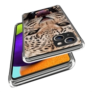 iPhone 15 Stilfuld Ultra-Slim TPU Cover - Leopard