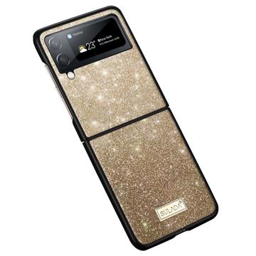 Sulada Celebrity Series Samsung Galaxy Z Flip4 Hybrid Cover - Guld