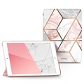 Supcase Cosmo iPad 10.2 2019/2020 Folio Taske - Pink Marmor