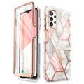 Supcase Cosmo Samsung Galaxy A32 5G/M32 5G Hybrid Cover - Pink Marmor