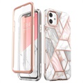Supcase Cosmo iPhone 11 Hybrid Cover - Pink Marmor