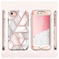 Supcase Cosmo iPhone 7/8/SE (2020)/SE (2022) Hybrid Cover - Pink Marmor