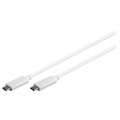 Super Hurtigt USB-C Kabel til Synkronisering & Opladning - 60W, 1m - Hvid 