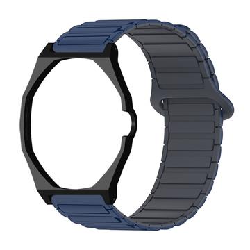 Swatch Royal Pop med magnetisk silikonerem og ottekantet urkasse - midnatsblå / sort