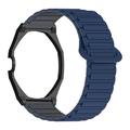 Swatch Royal Pop med magnetisk silikonerem og ottekantet urkasse - midnatsblå / sort