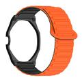 Swatch Royal Pop med magnetisk silikonerem og ottekantet urkasse - orange / sort