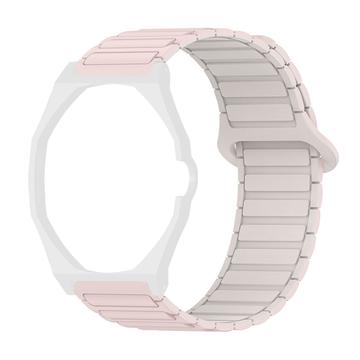Swatch Royal Pop med magnetisk silikonerem og ottekantet urkasse - Lyserødt stjernelys / Hvid