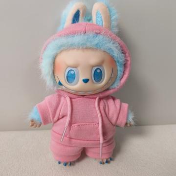 Sweatsuit-sæt Labubu Doll 17cm - Pink