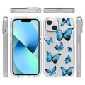 Sweet Armor Series iPhone 14 Hybrid Cover - Blå sommerfugl