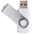 Swivel Design USB 2.0 Type-A 480Mbps Flash-drev - 8GB - Hvid
