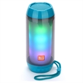 T&G TG643 Transportabel Bluetooth-højtaler med LED-Lys - Babyblå