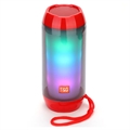 T&G TG643 Transportabel Bluetooth-højtaler med LED-Lys - Rød