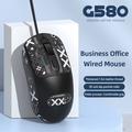 T-WOLF G580 Office Wired Mouse Anti-Slip Sticker - Hvid