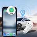 T05 USB-A/USB-C-billader med sporingsfunktion mod tab til Android - hvid