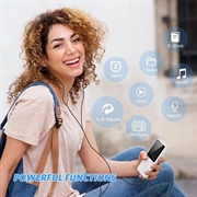 T1 bærbar MP4-musikafspiller med 1.8" skærm og 64GB TF-kort - hvid