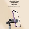 T10 Justerbar bordtelefonholder i metal til livestreaming - sort