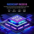 T1+ Android 16 TV-boks / 8K-streamingafspiller - 2GB/16GB - Sort