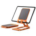T2 Max foldbar telefon-/tabletstativ i aluminium - orange