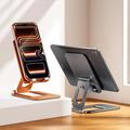 T2 Max foldbar telefon-/tabletstativ i aluminium - orange