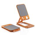 T2 Max foldbar telefon-/tabletstativ i aluminium - orange