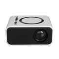 T300S Mini LCD-projektor til hjemmebiograf - kablet og trådløs skærmsynkronisering (Open Box - Bulk Tilfredsstillelse) - hvid
