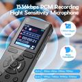 T51 digital diktafon / MP3-afspiller med støjreduktion - sort