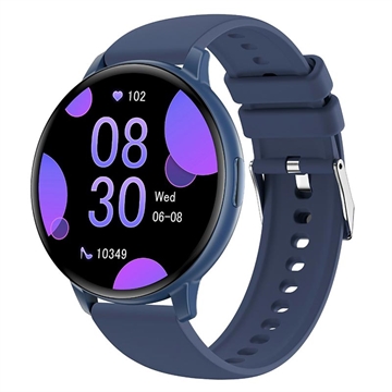 T6 Fitness-smartur med Bluetooth-opkald og pulsmåler - 1.38" - Blå