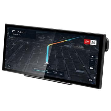 T63 12.3 4K-skærm med dobbelt kamera og CarPlay/Android Auto - sort
