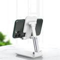 T9-2 Teleskopisk Universal Bordholder til Smartphone & Tablet - hvid