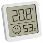 TFA Digital Thermo-Hygrometer m. Comfort Zone Display - 4 stk. - Hvid