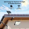 TG-TY19502 Væglampe med 144 LED-pærer og bevægelsessensor samt solcellepanel til haven og terrassen