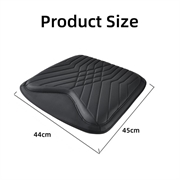 TK036 Nappa-tekstur bilsædehynde med hukommelsesskum - sort