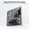 TOOCKI TC2220A2 Mini GaN-vægoplader 20W - USB-C/USB-A - Sort