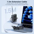 TOOCKI TCT240-33 6-ports GaN-bordoplader med display - 240W - sort