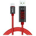 TOPK AC27 USB-C Data & Ladekabel med LCD Skærm - 1m - Rød
