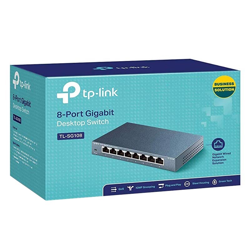 TP Link TL SG108 8 Port Gigabit Switch 10 100 1000 Mbps